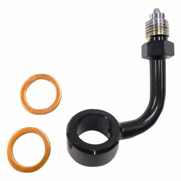 取寄せ バンジョーフィッティング - ブラック マグナム Banjo Fitting - Black 47019 DRAG 17420456
