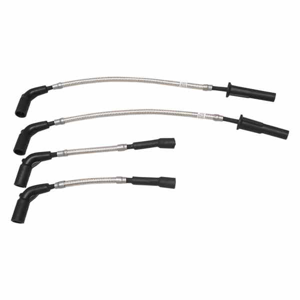 取寄せ スパークプラグワイヤーセット - ポリッシュステンレス - ソフテイル 18+ マグナム Spark Plug Wire Set - Polished Stainless - Softail '18+ 3047S DRAG 21040346|ハーレーパーツデポ