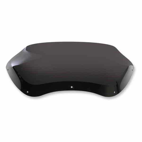 取寄せ スポイラー ウインドシールド - 5-1/2インチ - ダークスモーク - 98-13 FLTR メンフィスシェード Spoiler Windshield - 5-1/2 - Dark Smoke - '98-'13 FLTR MEP85410 DRAG 23100595|ハーレーパーツデポ