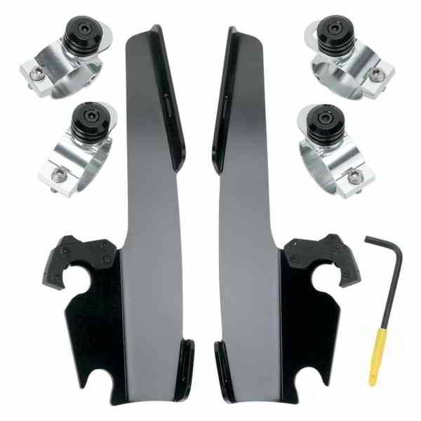 取寄せ Fats/Slim トリガーロックマウントキット - ナロー - ブラック メンフィスシェード Fats/Slim Trigger Lock Mounting Kit - Narrow - Black MEB8967 DRAG 23200077｜ハーレーパーツデポ