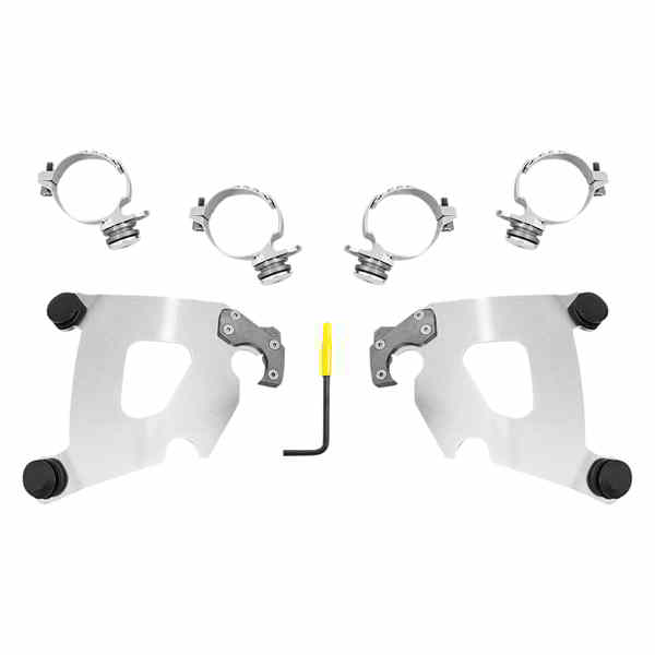 取寄せ カフェマウントキット - ポリッシュ - XL メンフィスシェード Cafe Mounting Kit - Polished - XL MEK2058 DRAG 23200275｜ハーレーパーツデポ