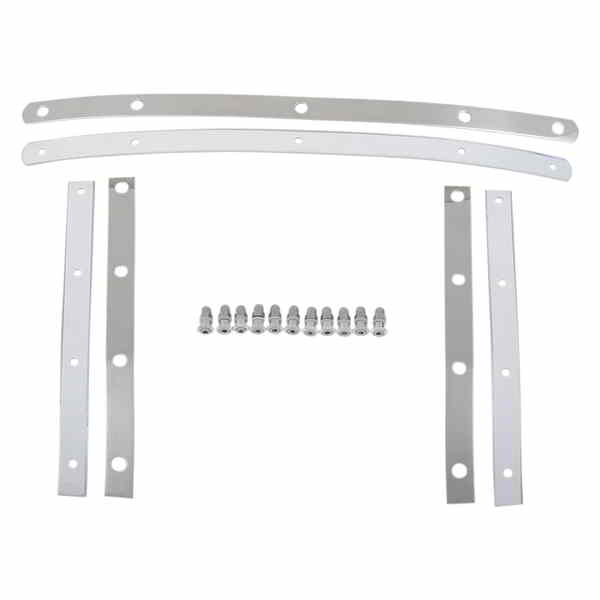 取寄せ ファッツ ウィンドシールド ハードウェア ストラップ - ステンレススチール メンフィスシェード Fats Windshield Hardware Straps - Stainless Steel MEM0913 DRAG 23210094