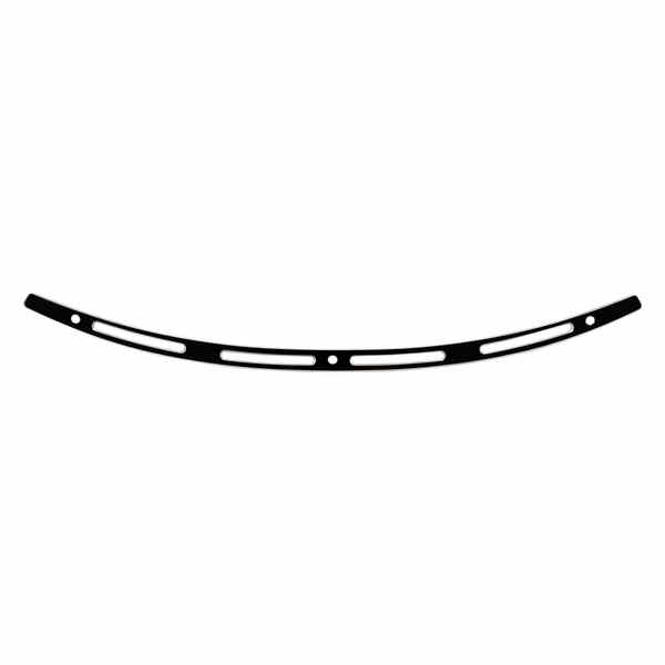 取寄せ フロントガラストリム - ブラック - スロット - FLH 96-13 メンフィスシェード Windshield Trim - Black - Slots - FLH '96-'13 MEB0945 DRAG 23500364