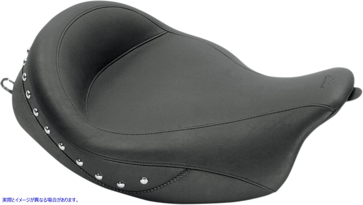 取寄せ スーパーソロシート - クロームスタッズ マスタング Super Solo Seat - Chrome Studded 76068 DRAG 08010548
