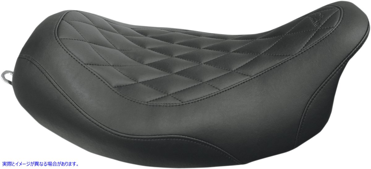 取寄せ シート - ワイドトリッパー ソロ - 背もたれなし - ダイヤモンド - ブラック マスタング Seat - Wide Tripper? Solo - without Backrest - Diamond - Black 76694 DRAG 08010741