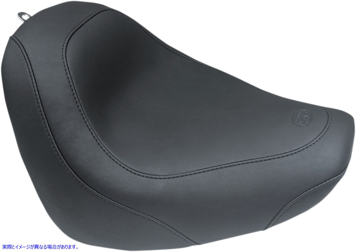 取寄せ シート - ワイドトリッパー ソロ - 背もたれなし - スムース - ブラック マスタング Seat - Wide Tripper? Solo - without Backrest - Smooth - Black 75704 DRAG 08021081｜ハーレーパーツデポ