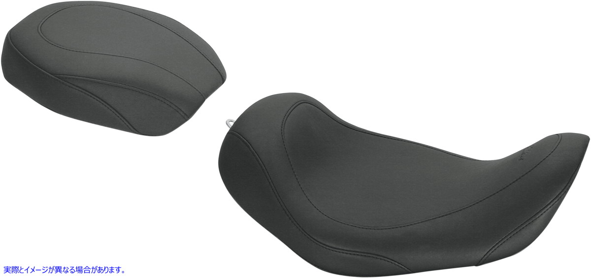 取寄せ シート - ワイドトリッパー ソロ - 背もたれなし - スムース - ブラック マスタング Seat - Wide Tripper? Solo - without Backrest - Smooth - Black 76700 DRAG 08030391