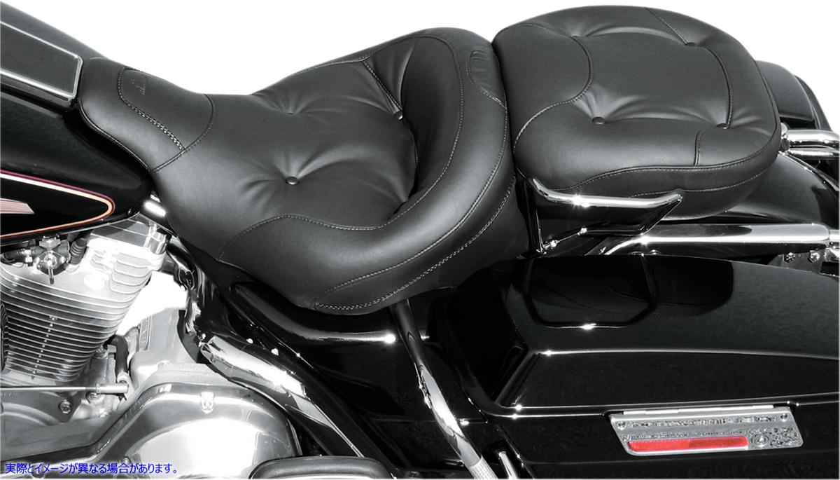 取寄せ リーガル ワイド ツーリングシート - FLH/FLT 97-07 マスタング Regal Wide Touring Seat - FLH/FLT '97-'07 75537 DRAG 08050034