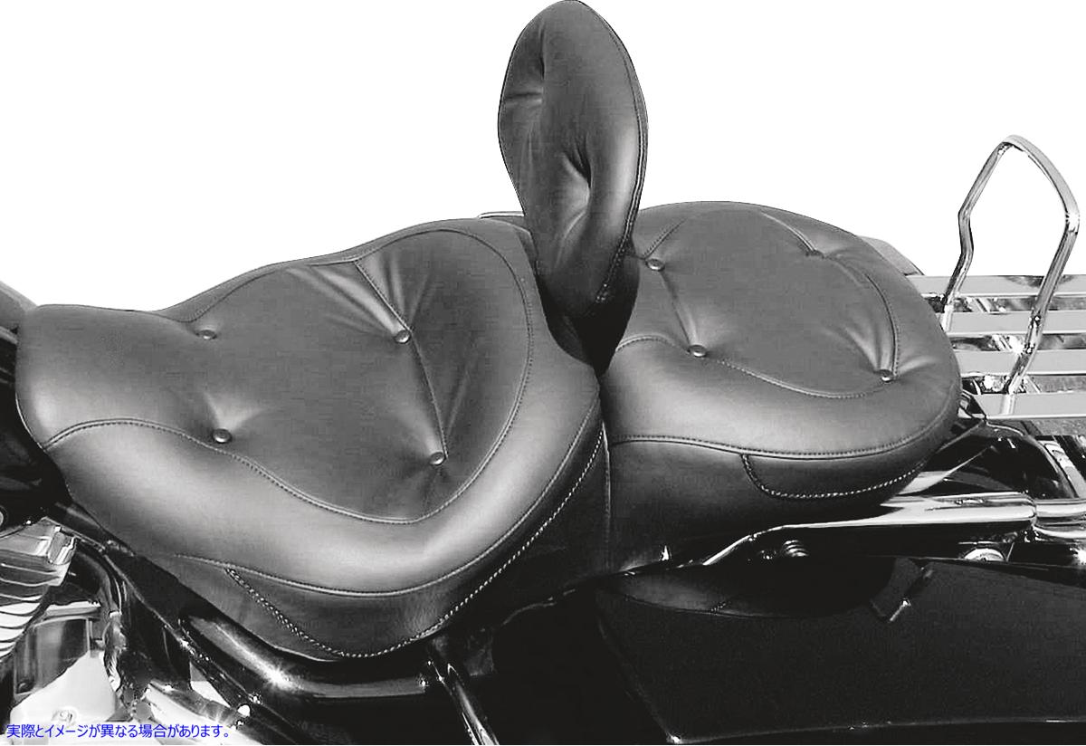 取寄せ リーガル ワイド ツーリングシート - 97-07 マスタング Regal Wide Touring Seat - '97-'07 75465 DRAG 08050042｜ハーレーパーツデポ