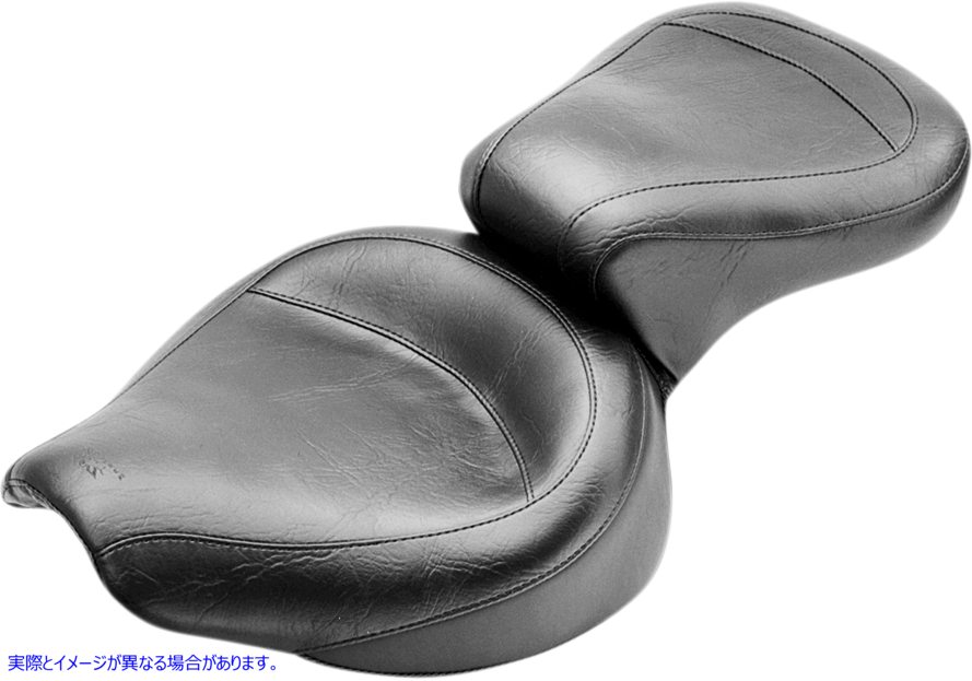 取寄せ ヴィンテージスタイルシート - ワイド - スムース - ブラック - FX/FL マスタング Vintage Style Seat - Wide - Smooth - Black - FX/FL 75734 DRAG 08050054｜ハーレーパーツデポ
