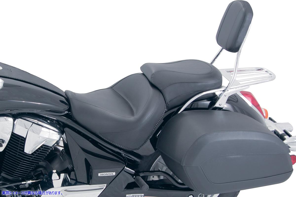 取寄せ シート - ヴィンテージ - ワイド - ツーリング - ドライバーバックレストなし - ワンピース - スムース - ブラック マスタング Seat - Vintage - Wide - Touring - Without Driver Backrest - One-Piece - Smooth - Bla 76641 DRAG 08101040