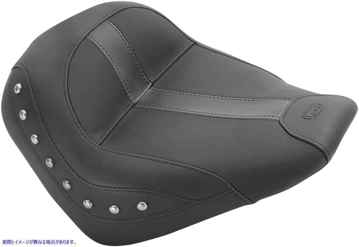 取寄せ ソロシート - ブラック - ビニール - スタッド - スカウト 15-23 マスタング Solo Seat - Black - Vinyl - Studded - Scout '15-'23 75390 DRAG 08101836