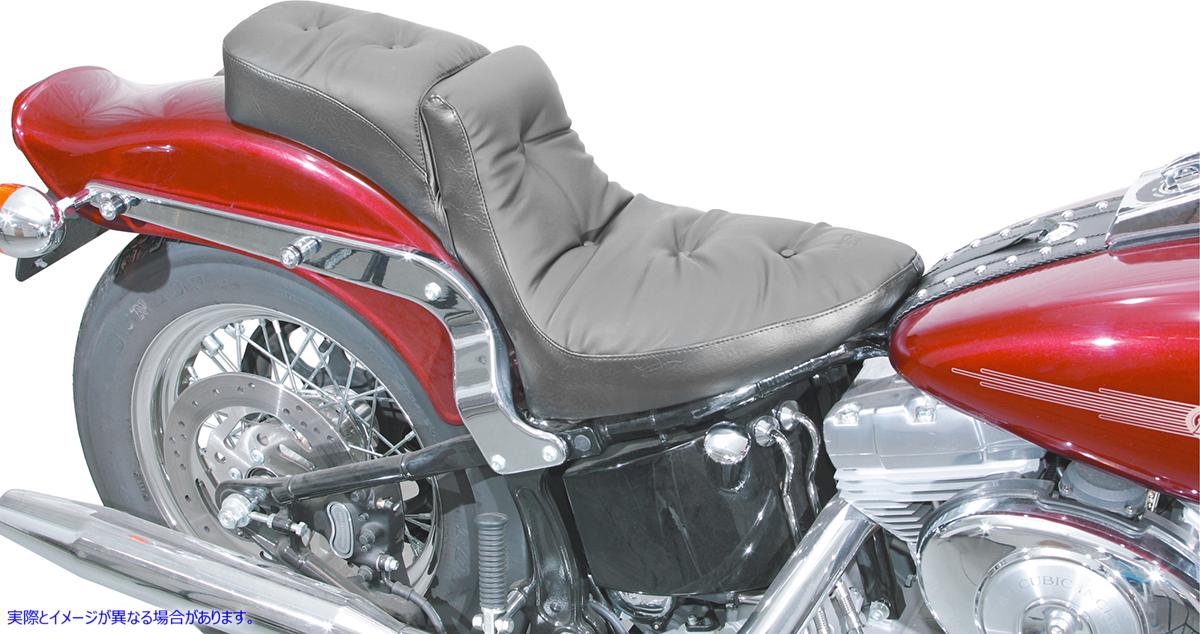 取寄せ リーガル デューク シート - ソフテイル 00-05 マスタング Regal Duke Seat - Softail '00-'05 75049 DRAG DS900216｜ハーレーパーツデポ
