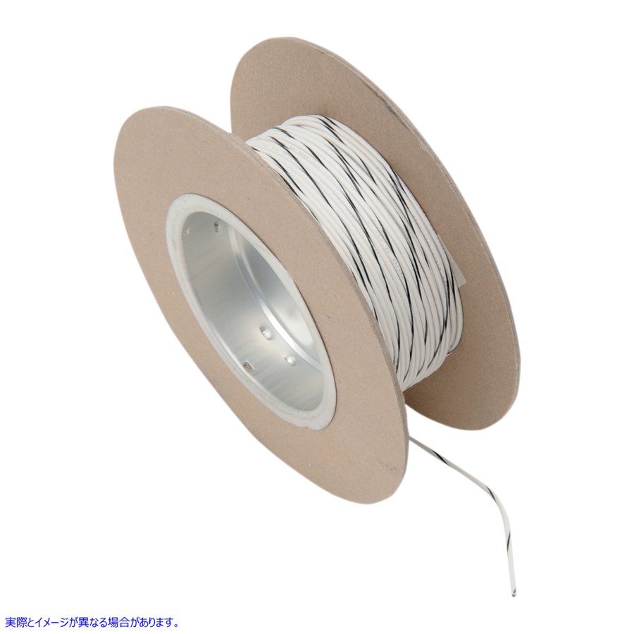 取寄せ 100フィートのワイヤースプール - 18ゲージ - ホワイト/ブラック ナムズ 100' Wire Spool - 18 Gauge - White/Black NWR-90-100 DRAG 21200523