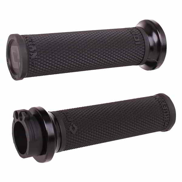 取寄せ Ruffian ロックオン ストリートグリップ - ケーブル - ブラック/ブラック オーディーアイ Ruffian Lock-On Street Grips - Cable - Black/Black V30HCWB-B DRAG 06303395