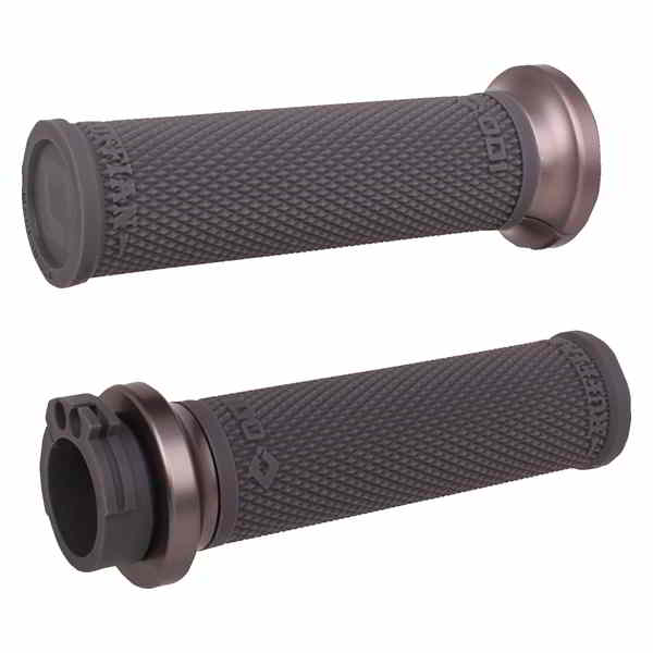 取寄せ Ruffian ロックオン ストリートグリップ - ケーブル - ブラック/ガンメタル オーディーアイ Ruffian Lock-On Street Grips - Cable - Black/Gunmetal V30HCWH-H DRAG 06303399