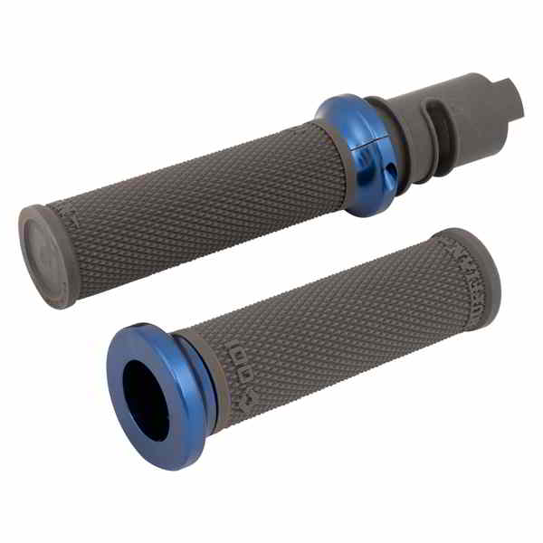 取寄せ Ruffian ロックオン ストリートグリップ - CVO - グラファイト/ブルー オーディーアイ Ruffian Lock-On Street Grips - CVO - Graphite/Blue V30HTCH-U DRAG 06303425｜ハーレーパーツデポ 11,501円