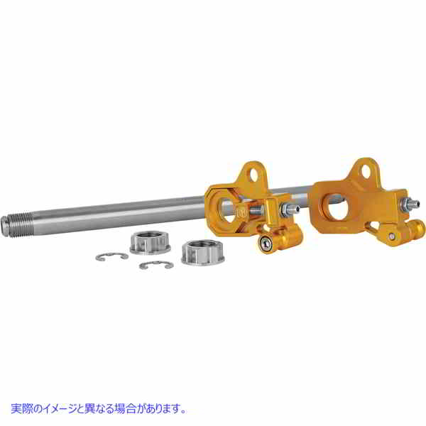 取寄せ アクスルアジャスターキット - ゴールド - リア パフォーマンスマシーン (PM) Axle Adjuster Kit - Gold - Rear 0117-0028M-G DRAG 02141992