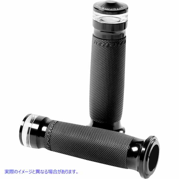 取寄せ グリップ コンター - LED - TBW - ブラック パフォーマンスマシーン (PM) Grips Contour - LED - TBW - Black 0063-2100M-B DRAG 06302729