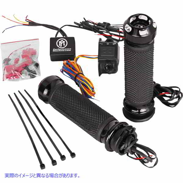 取寄せ グリップ - アペックス - 加熱 - ケーブル - コントラストカット パフォーマンスマシーン (PM) Grips - Apex - Heated - Cable - Contrast Cut 0063-2092-BM DRAG 06310275