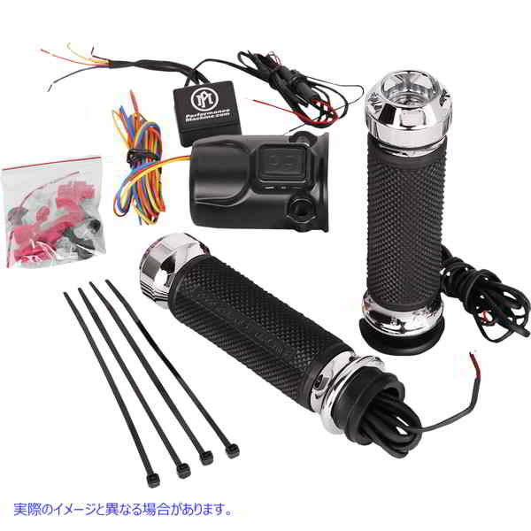取寄せ グリップ - Apex - 加熱式 - FLTRX - クローム パフォーマンスマシーン (PM) Grips - Apex - Heated - FLTRX - Chrome 0063-2095-CH DRAG 06310280