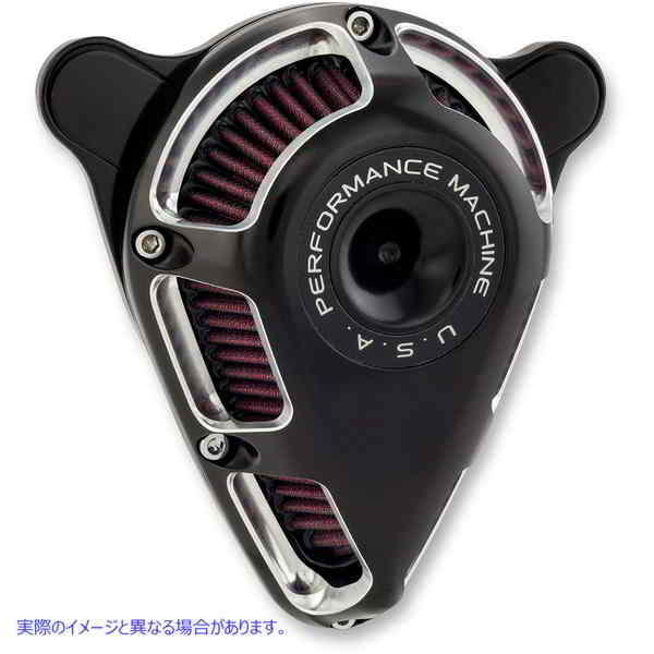 取寄せ ジェットエアクリーナー - コントラストカット - M8 パフォーマンスマシーン (PM) Jet Air Cleaner - Contrast Cut - M8 0206-2140-BM DRAG 10102670｜ハーレーパーツデポ