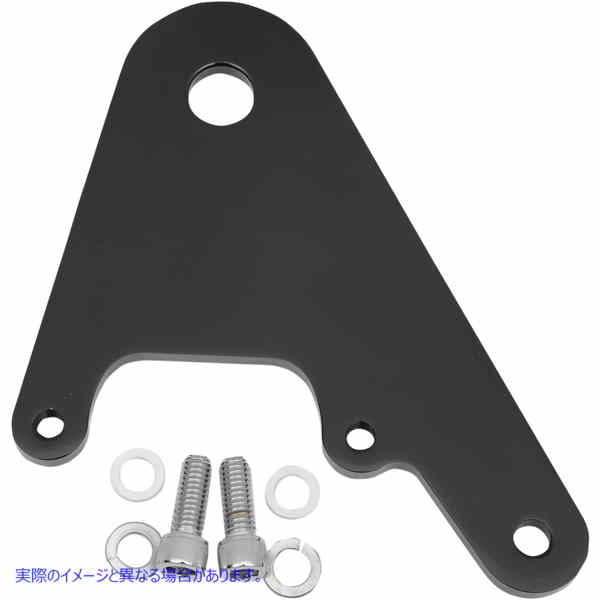 取寄せ キャリパーブラケット - ブラック - 3/4インチ アクスル付きカスタムフレーム パフォーマンスマシーン (PM) Caliper Bracket - Black - Custom Frame with 3/4 Axle 0023-1586AG-B DRAG 17010530