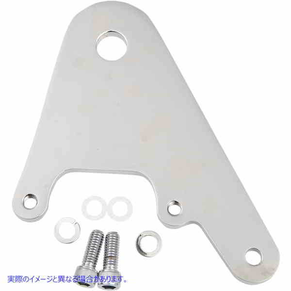 取寄せ キャリパーブラケット - クローム - 3/4インチ アクスル付きカスタムフレーム パフォーマンスマシーン (PM) Caliper Bracket - Chrome - Custom Frame with 3/4 Axle 0023-1586AG-CH DRAG 17010531