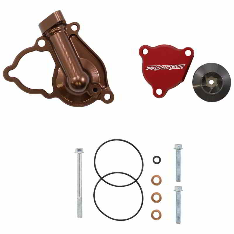 取寄せ インペラ付きウォーターポンプカバー プロサーキット Water Pump Cover with Impeller WPK21250 DRAG 09402061|ハーレーパーツデポ