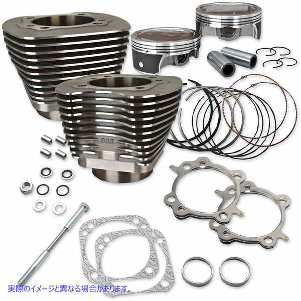 取寄せ ビッグボアシリンダーキット エスアンドエス サイクル Cylinder Kit - Twin Cam 910-0338 DRAG 09310541|ハーレーパーツデポ