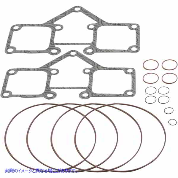 取寄せ ロッカーボックスガスケットセット - ショベルヘッド エスアンドエス サイクル Rocker Box Gasket Set - Shovelhead 90-4311 DRAG 09341571｜ハーレーパーツデポ