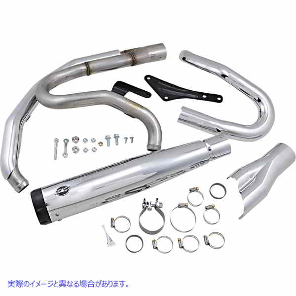 取寄せ M8 ソフテイル用 2:1 エキゾースト - クローム エスアンドエス サイクル 2:1 Exhaust for M8 Softail - Chrome 550-0858 DRAG 18002468|ハーレーパーツデポ