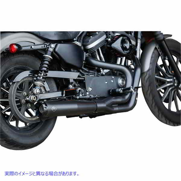 取寄せ 07-13 XL用 2:1 ブラックエキゾースト エスアンドエス サイクル 2:1 Black Exhaust for '07-'13 XL 550-0951 DRAG 18002477|ハーレーパーツデポ