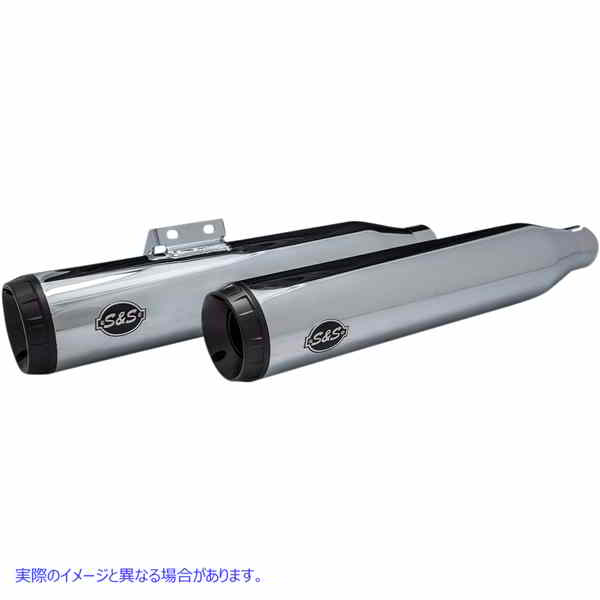 取寄せ グランドナショナルレース マフラー ソフテイル用 - クローム エスアンドエス サイクル Grand National Race Mufflers for Softail - Chrome 550-0738 DRAG 18011361｜ハーレーパーツデポ