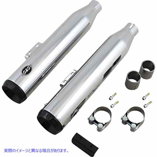 取寄せ グランドナショナル スリップオンマフラー - クローム エスアンドエス サイクル Grand National Slip-On Mufflers - Chrome 550-0755B DRAG 18011477