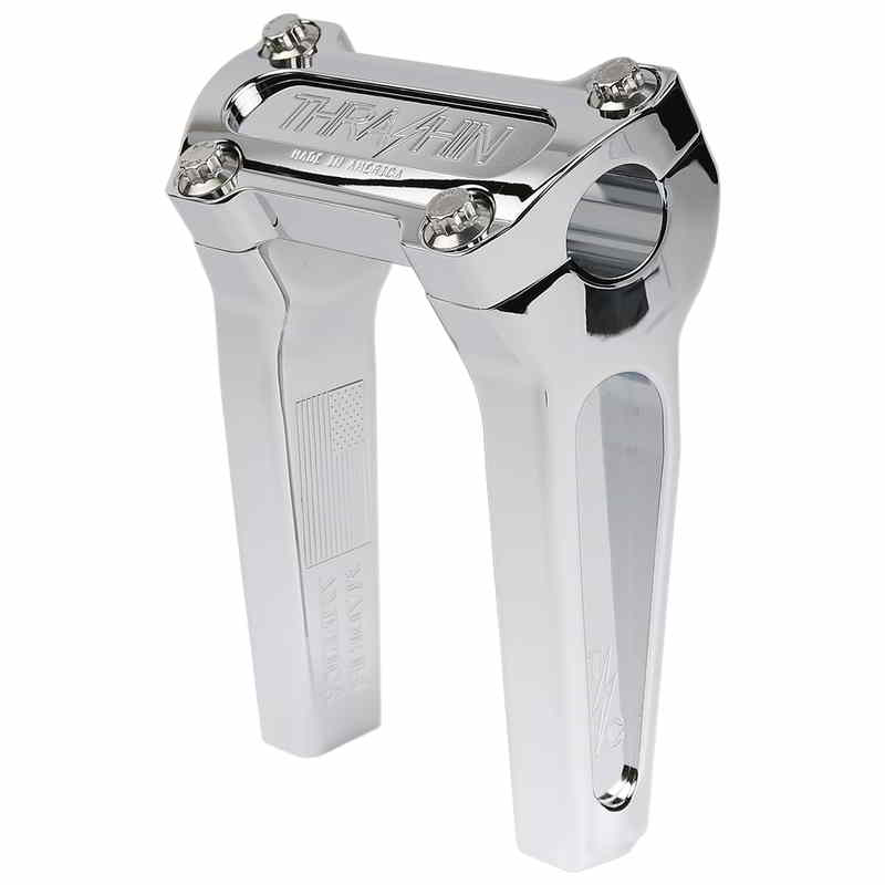 取寄せ ハンドルバーライザー - ストレート - 6インチ - クローム スラッシン サプライ Handlebar Risers - Straight - 6 - Chrome TSC-6000-3 DRAG 06021045｜ハーレーパーツデポ 54,129円