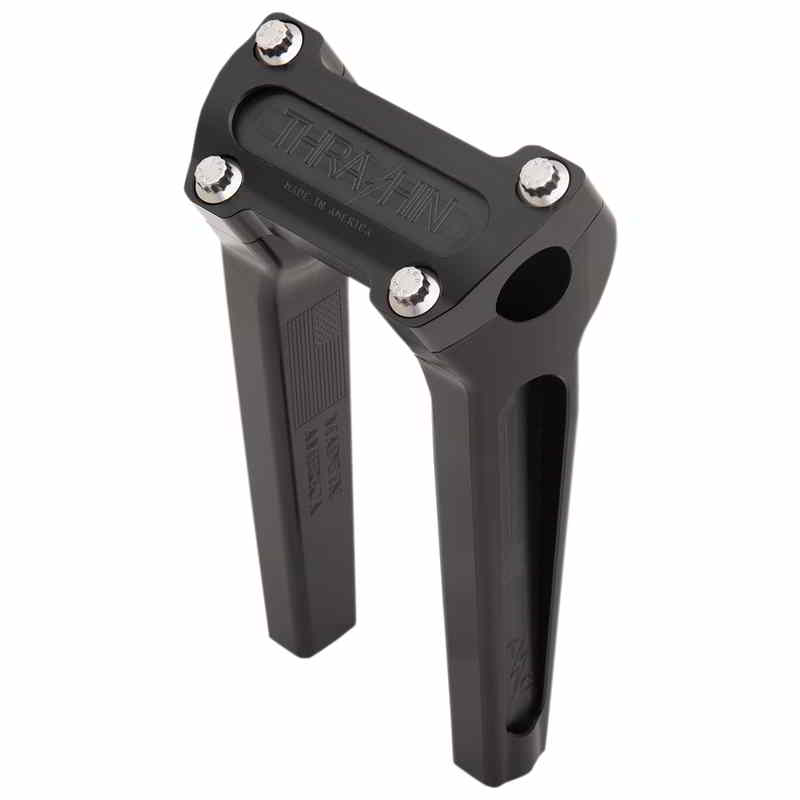 取寄せ ハンドルバーライザー - ストレート - 8インチ - ブラック スラッシン サプライ Handlebar Risers - Straight - 8 - Black TSC-8000-1 DRAG 06021048