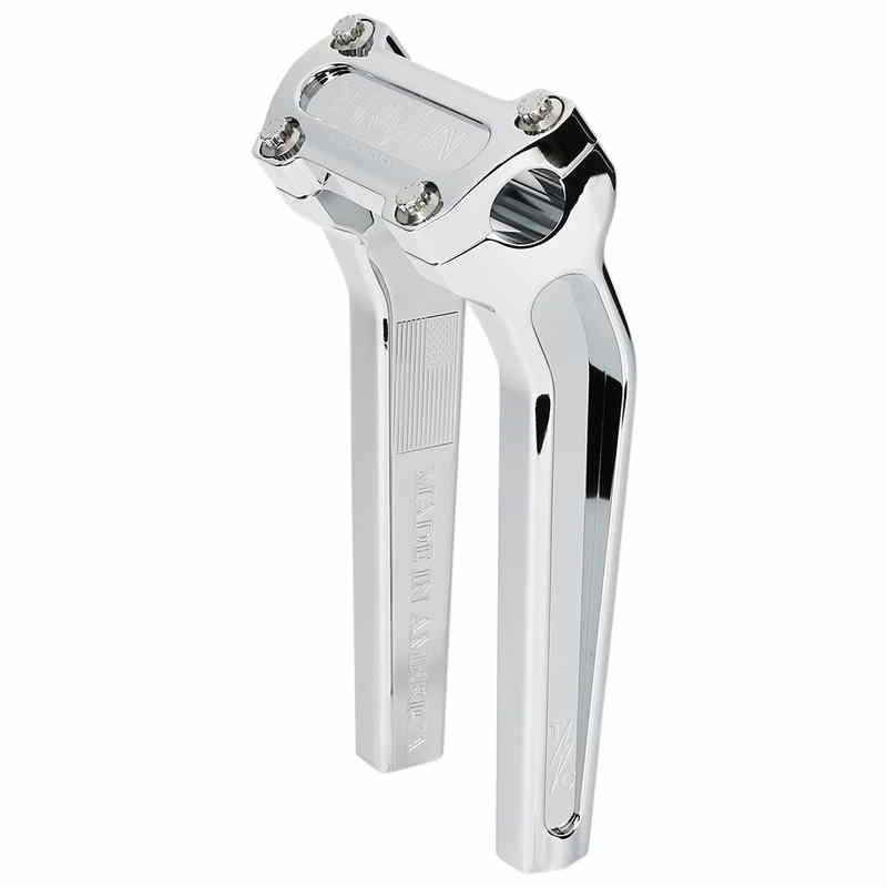 取寄せ ハンドルバーライザー - プルバック - 9-1/2インチ - クローム スラッシン サプライ Handlebar Risers - Pull Back - 9-1/2 - Chrome TSC-9525-3 DRAG 06021051｜ハーレーパーツデポ