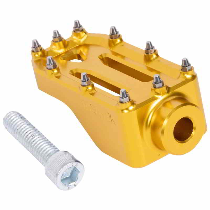 取寄せ アグレッサー ブレーキペダル - ゴールド - ツーリング スラッシン サプライ Aggressor Brake Pedal - Gold - Touring TSC-2221-5 DRAG 16100764