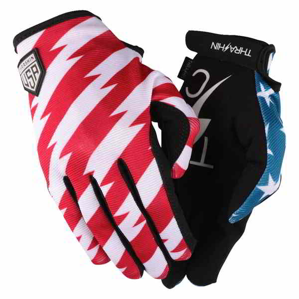 取寄せ スターズ＆ボルト ステルスグローブ - レッド/ブルー - Lサイズ スラッシン サプライ Stars & Bolts Stealth Gloves - Red/Blue - Large SV1-12-10 DRAG 33014662