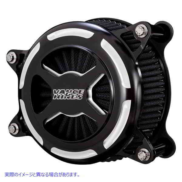 取寄せ VO2 X エアクリーナー - ブラックコントラスト バンス アンド ハインズ VO2 X Air Cleaner - Black Contrast 42343 DRAG 10102923｜ハーレーパーツデポ