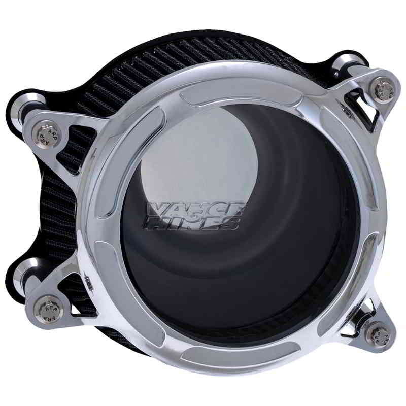 取寄せ VO2 インサイト エアクリーナー - M8 - クローム バンス アンド ハインズ VO2 Insight Air Cleaner - M8 - Chrome 71077 DRAG 10103111｜ハーレーパーツデポ