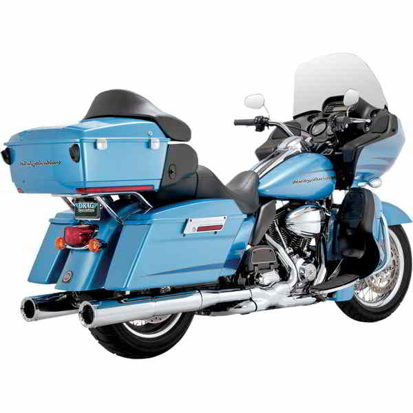 取寄せ 高出力マフラー - クローム バンス アンド ハインズ Hi Output Mufflers - Chrome 16455 DRAG 18010606｜ハーレーパーツデポ