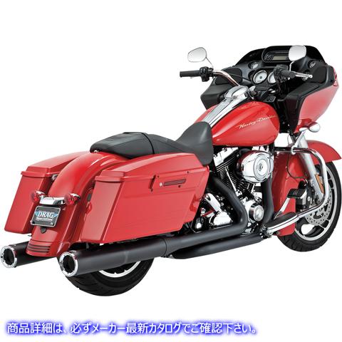 取寄せ 高出力マフラー - ブラック バンス アンド ハインズ Hi Output Mufflers - Black 46759 DRAG 18010607｜ハーレーパーツデポ