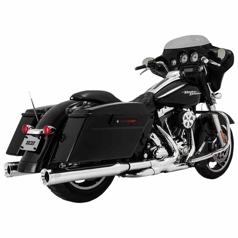 取寄せ 4インチ エリミネーターマフラー - クローム バンス アンド ハインズ 4 Eliminator Mufflers - Chrome 16703 DRAG 18010898