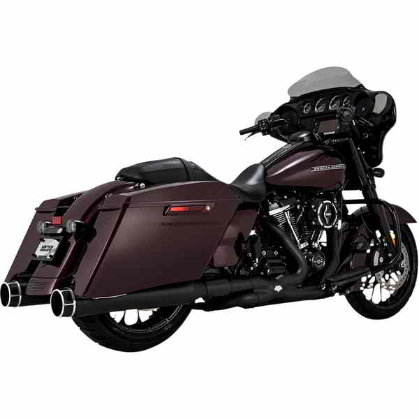 取寄せ FL用4.5インチトルカーマフラ??ー - マシンカット バンス アンド ハインズ 4.5 Torquer Mufflers for FL - Machine Cut 46676 DRAG 18011485｜ハーレーパーツデポ 88,724円