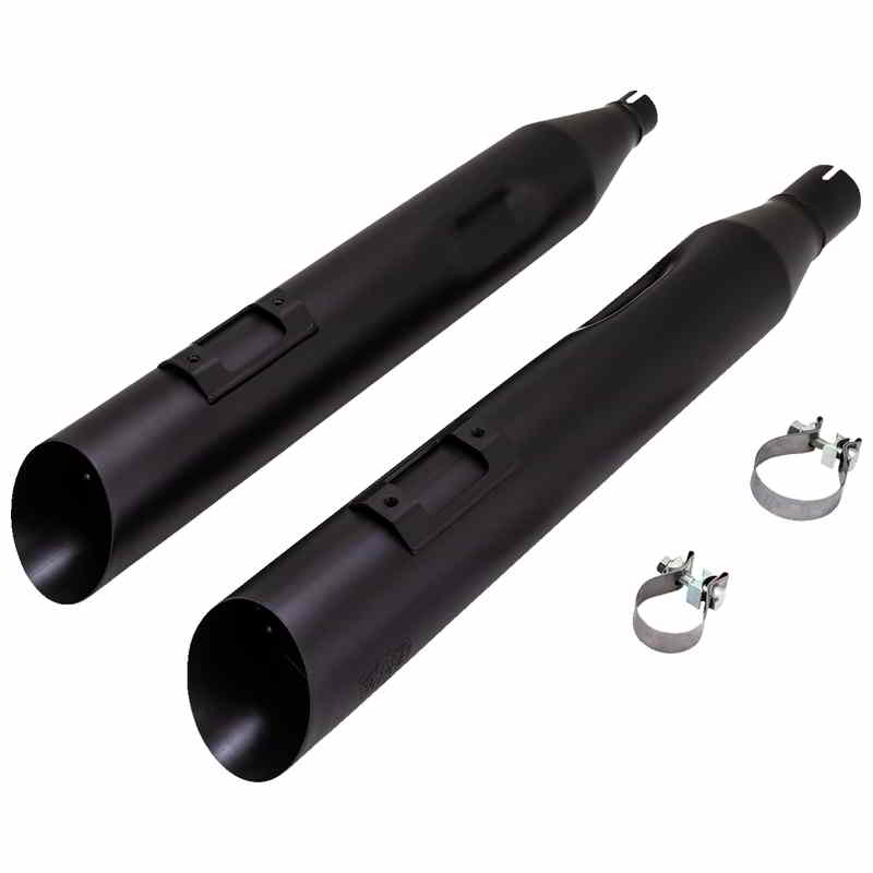 取寄せ ブラックスラッシュ 450 スリップオンマフラー - ブラック バンス アンド ハインズ Blackslash 450 Slip-On Mufflers - Black 46764 DRAG 18011500