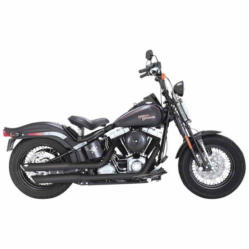 取寄せ 3インチ ツインスラッシュ スリップオンマフラー - ブラック バンス アンド ハインズ 3 Twin Slash Slip-On Mufflers - Black 46341 DRAG 18011530