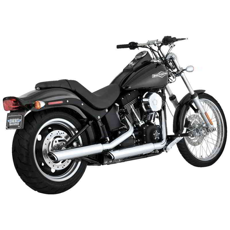 取寄せ バンス アンド ハインズ MUFFLERS 3 TWIN SLASH CHROME SOFTAIL 16834 DRAG 18011784