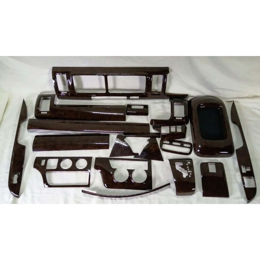 ハイエース 0系 ワイド インテリアパネル 1型 2型 3型 茶木目 18ピース インパネ Tow 1 Deerfieldtwpportage Com